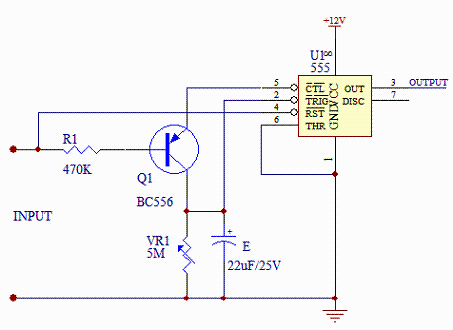 Time Delay Circuit Using 555 Timer