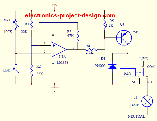 Light Dependent Resistor Circuit