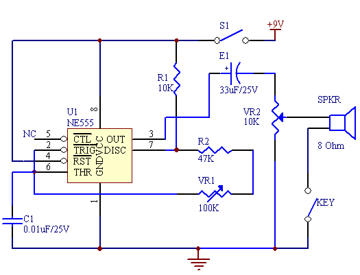 Code Practice Oscillator Circuit Diagram