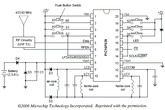 Automotive Keyless Lock Circuit