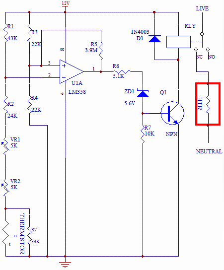 HVAC Thermostat Circuit Diagram